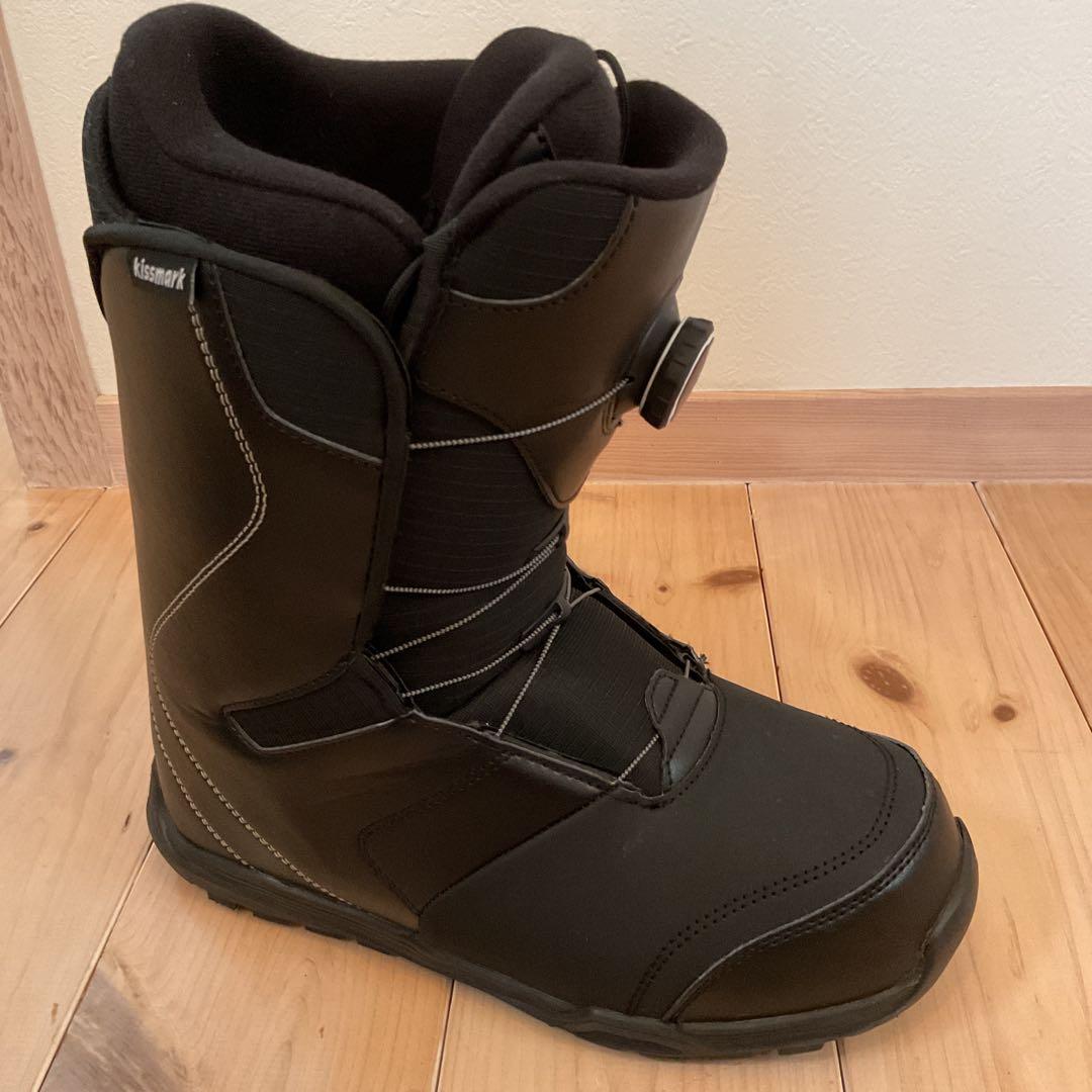 kissmark スノーボードブーツ BOAシステム ブラック/ホワイト27cm