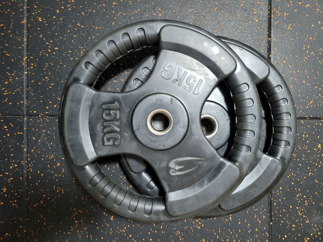 (現地取引のみ) 15kgプレート2枚 28mm 用 ラバープレート