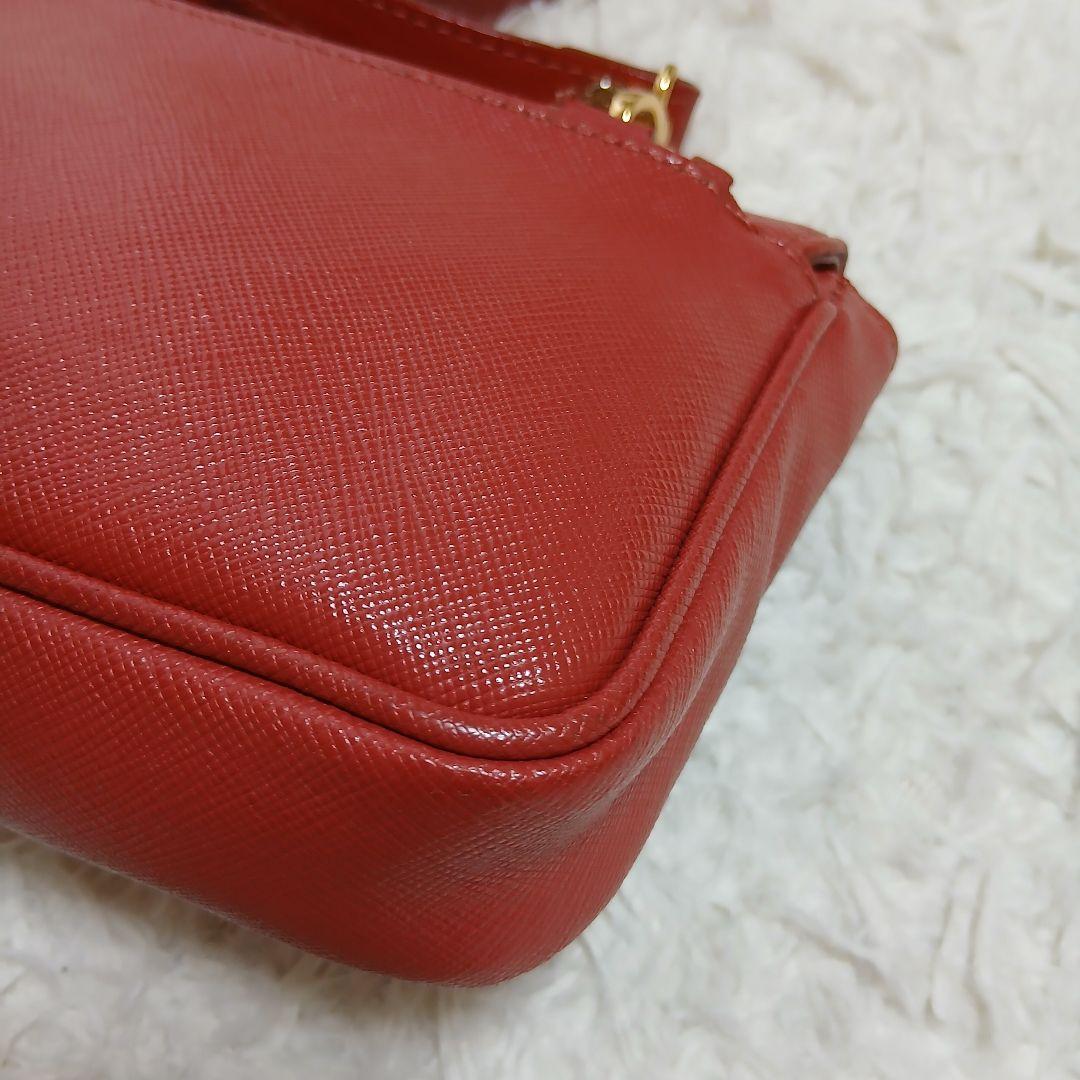 【Vivienne Westwood】オールレザー　ミニショルダーバッグ　レッド