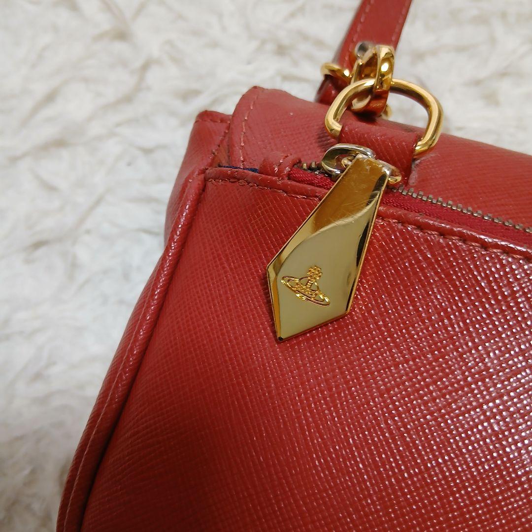 【Vivienne Westwood】オールレザー　ミニショルダーバッグ　レッド