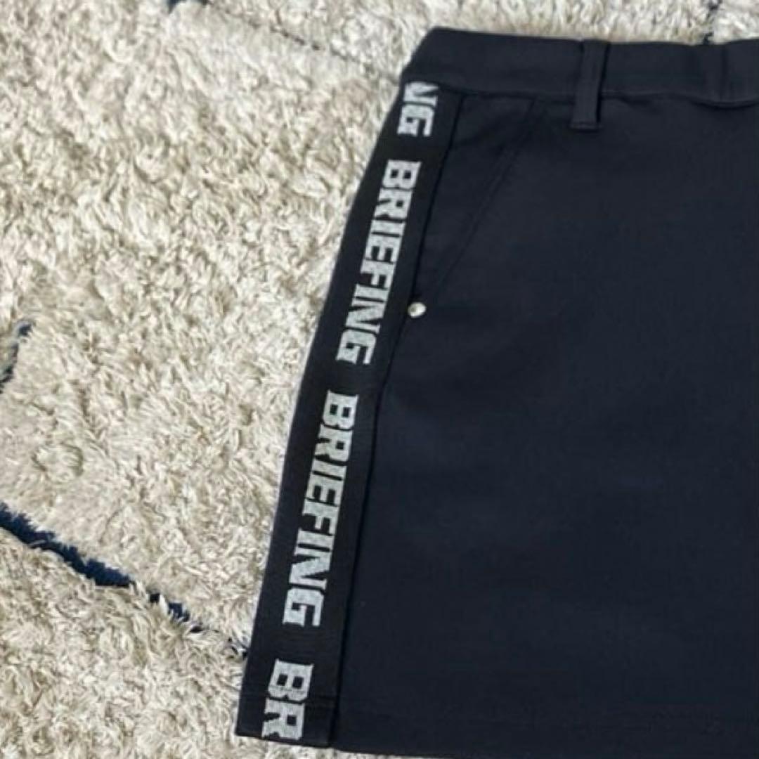 【美品✨】ブリーフィングゴルフ　スカート　ミニスカート　ラインロゴ　ストレッチS