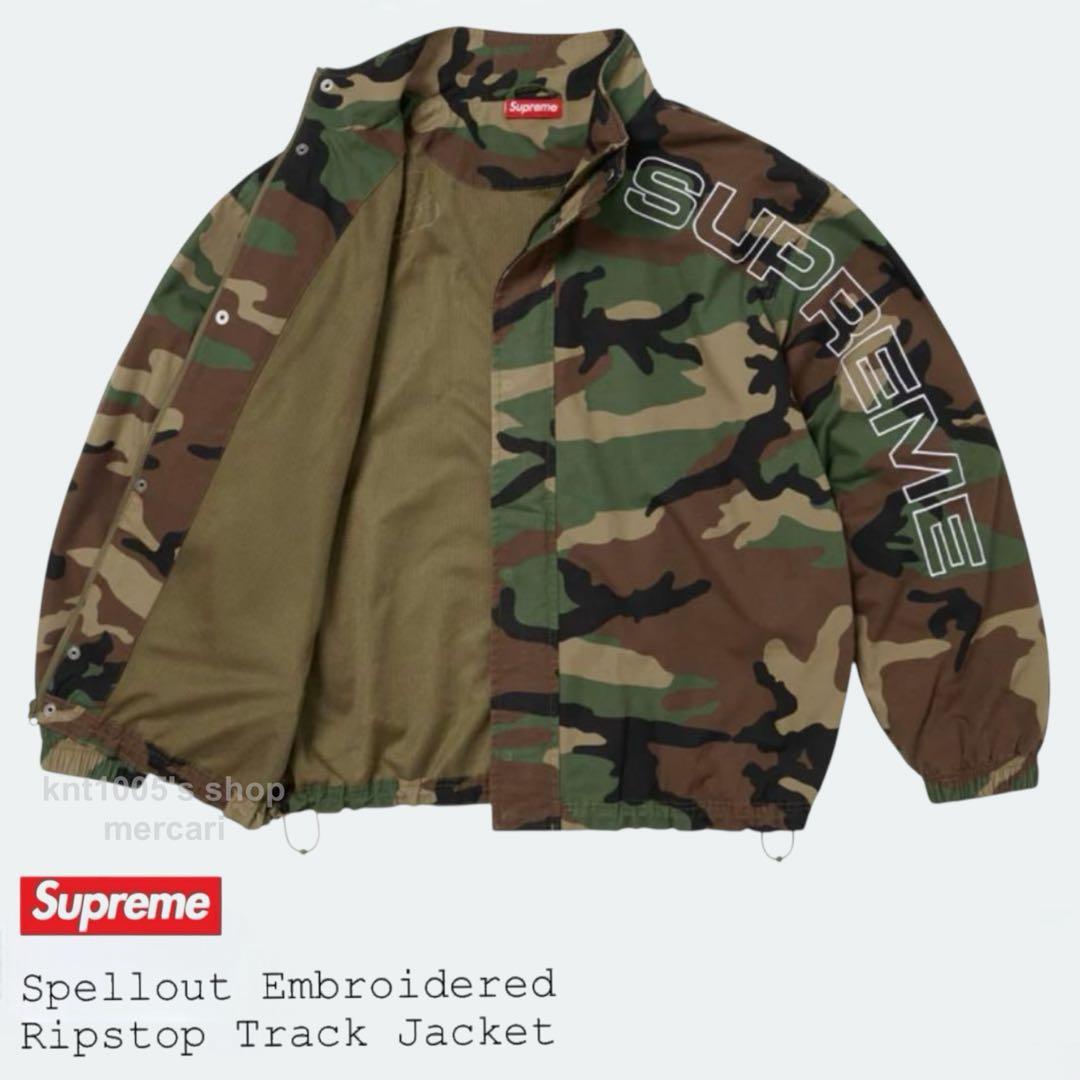Supreme Spellout Track Jacket ジャケット カモ S
