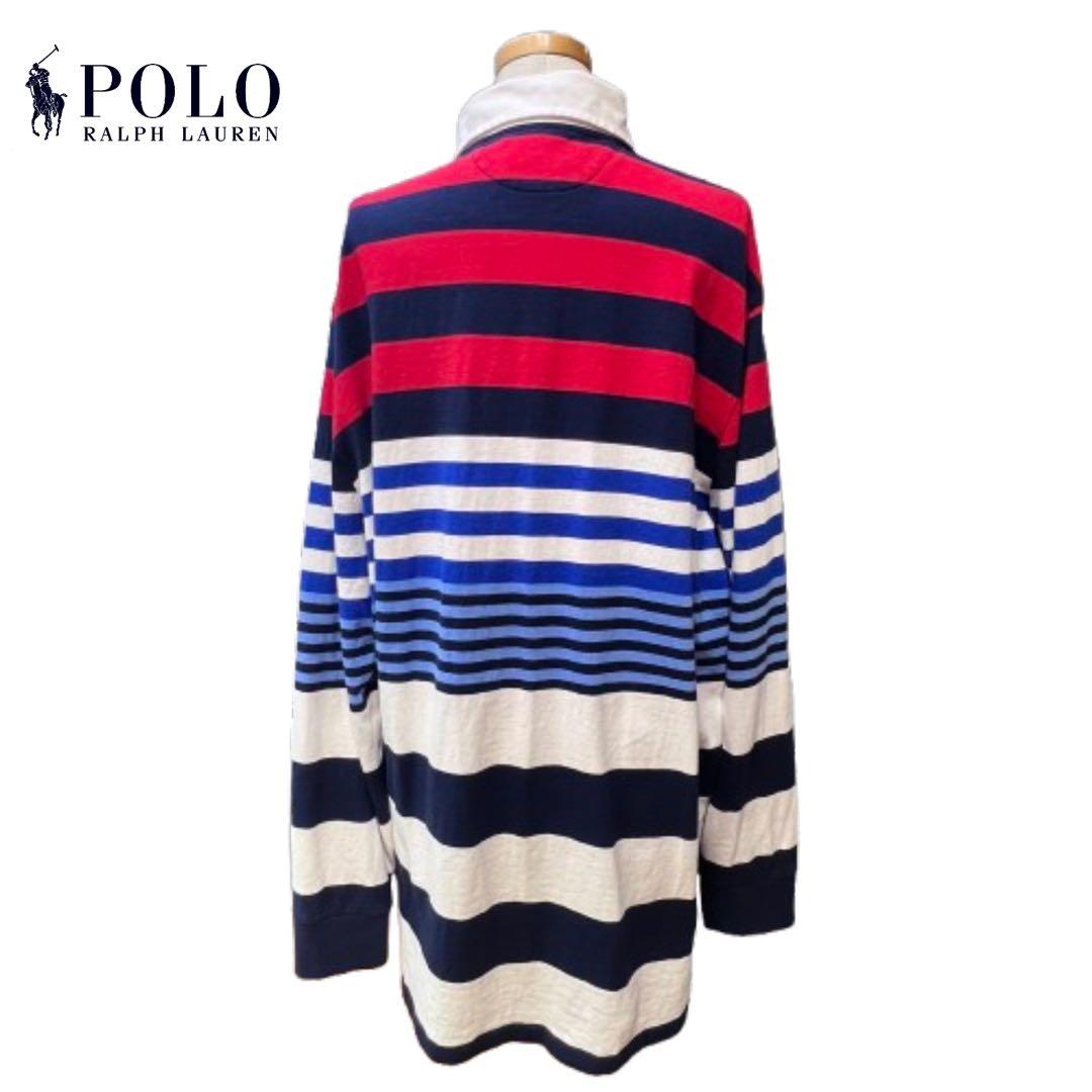 ビッグサイズPolo Ralph Laurenラガーシャツ ストライプmh800