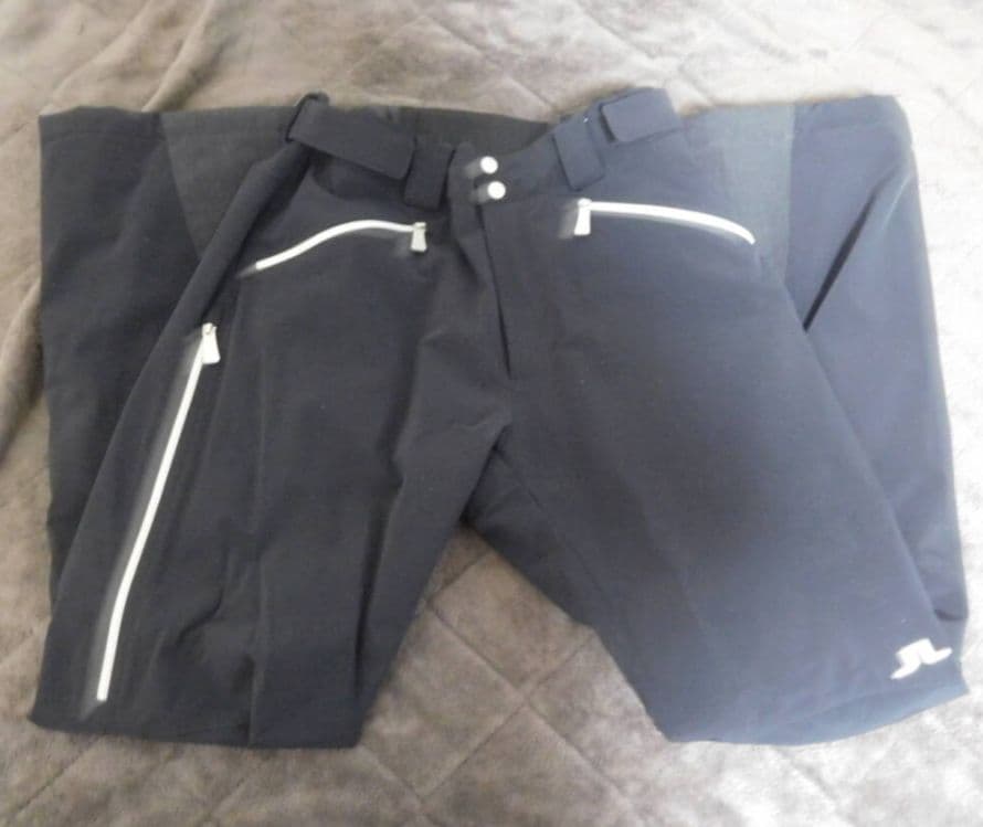 Jリンドバーグ　黒ネイビー フード付き スキーウェア上下　Lサイズ