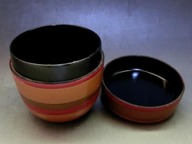 茶入■大海茶入れ こま塗り中棗 セット 独楽 古いお茶道具 時代物 骨董品■