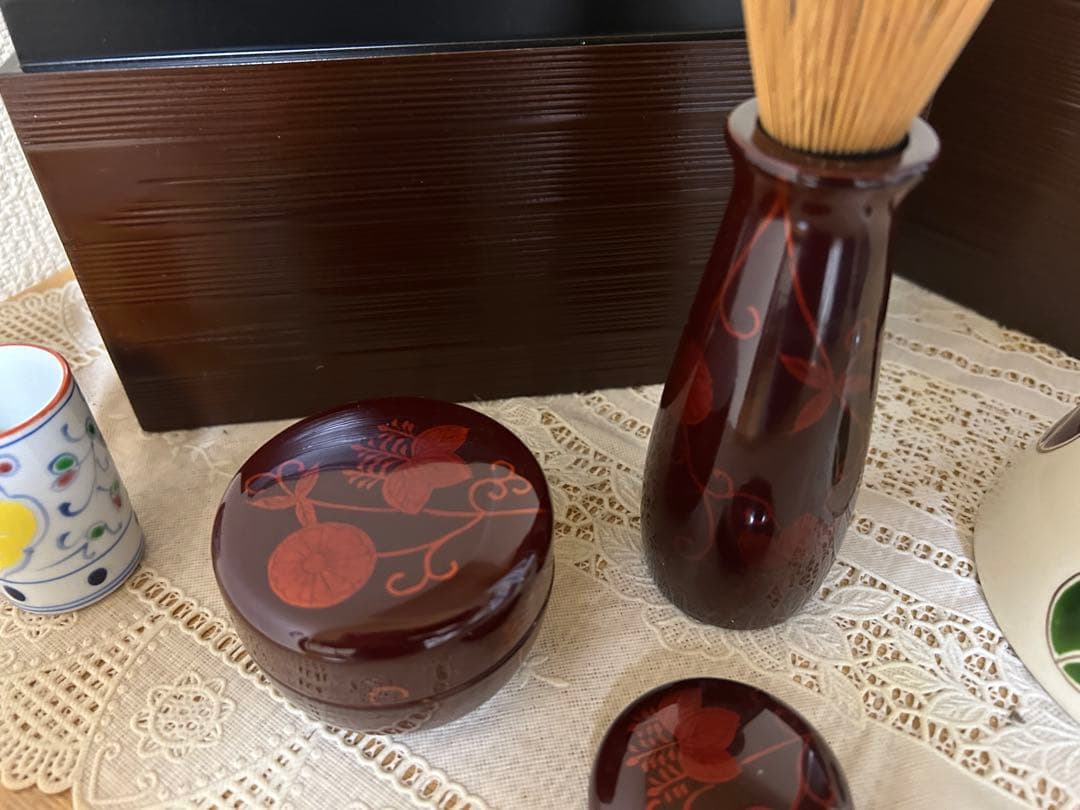 茶道具セット 茶箱 茶筅 茶器