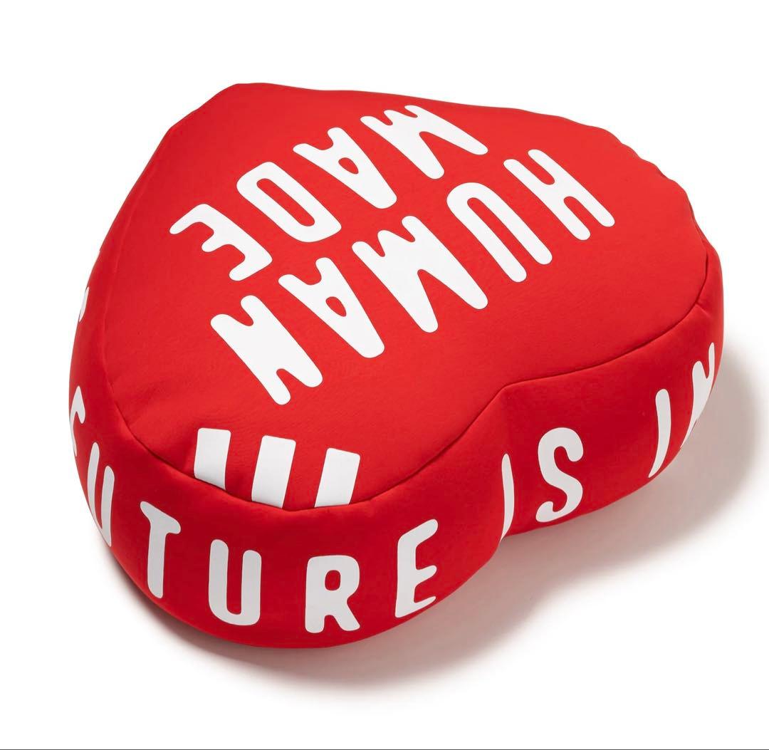 小物 HUMANMADE HEART BEADS CUSHION RED