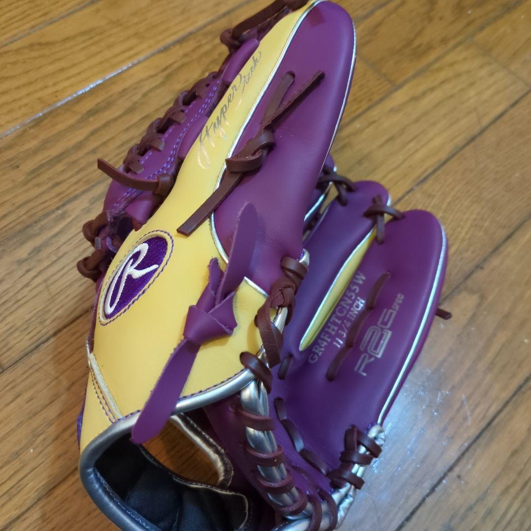 Rawlings ハイパーテック グローブ 紫/黄色