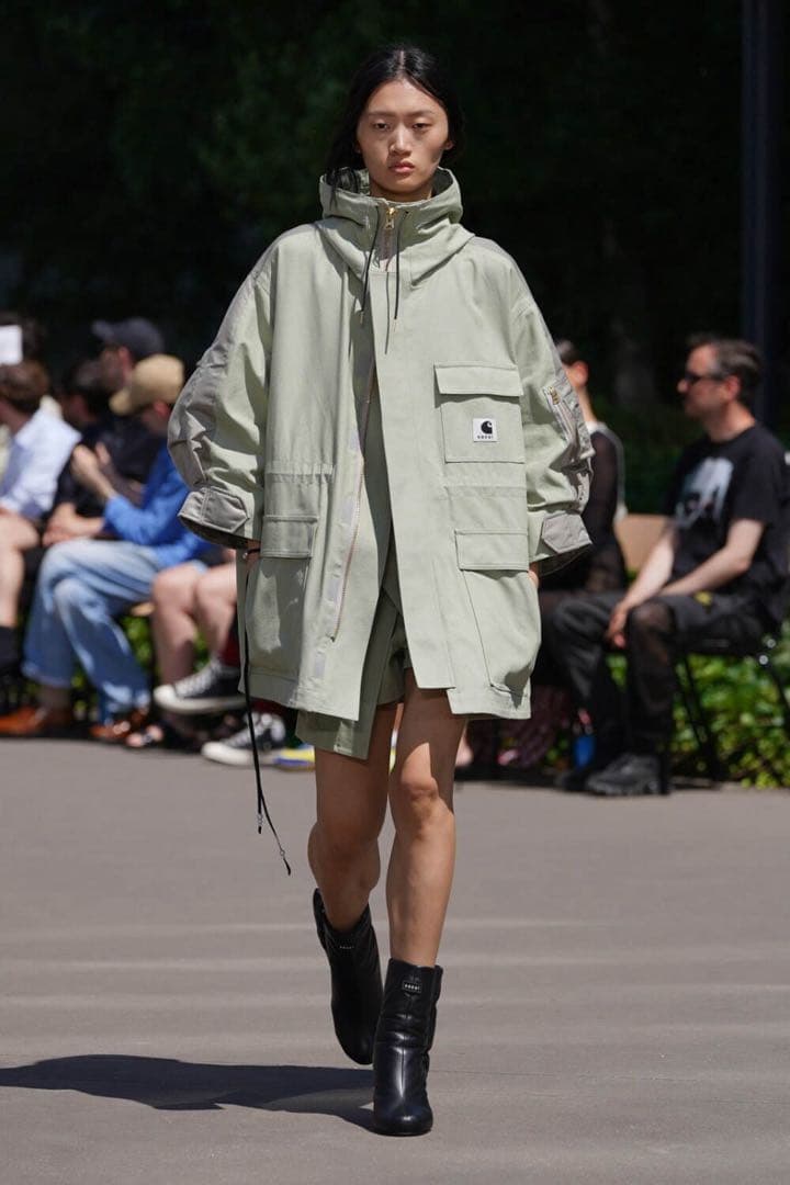 sacai carhartt WIP Duck×Nylon coat サイズ3