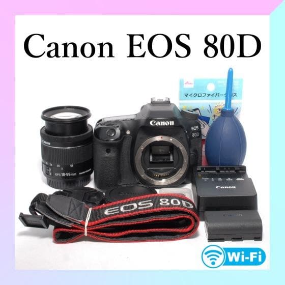 ✨Canon EOS 80D✨高性能モデル✨高速AF＆手ぶれ補正✨一眼レフカメラ