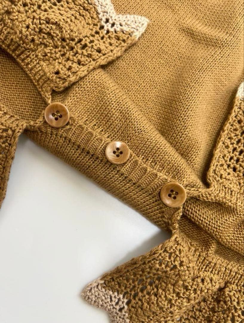 MABLI マブリ　ニットロンパース　小人　18M