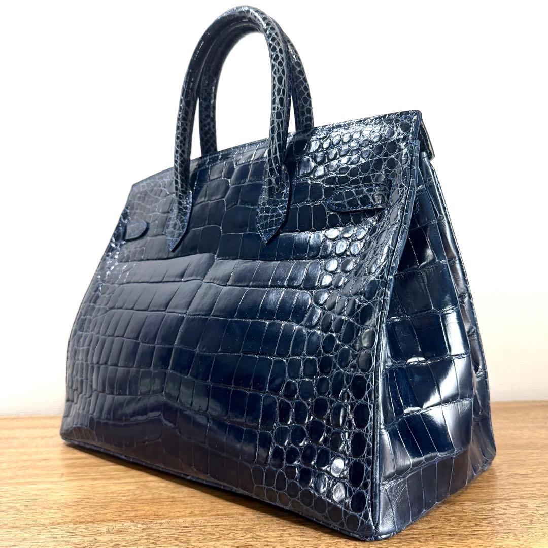 ママ様後専用 美品 JRA公認 定68万 最高峰 クロコダイル ハンドバッグ