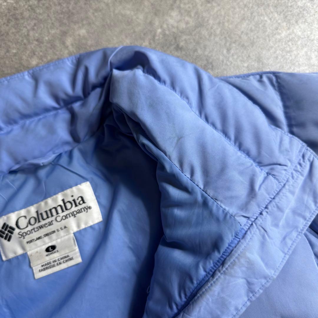 columbia short down jacket 水色 日本未発売モデル