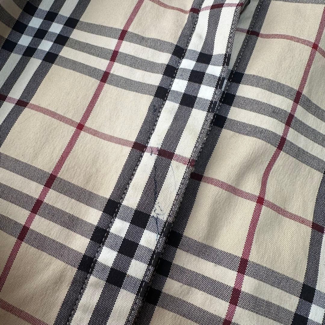 BURBERRY バーバリー ノバチェック ベルト付き シャツ 長袖 比翼 38