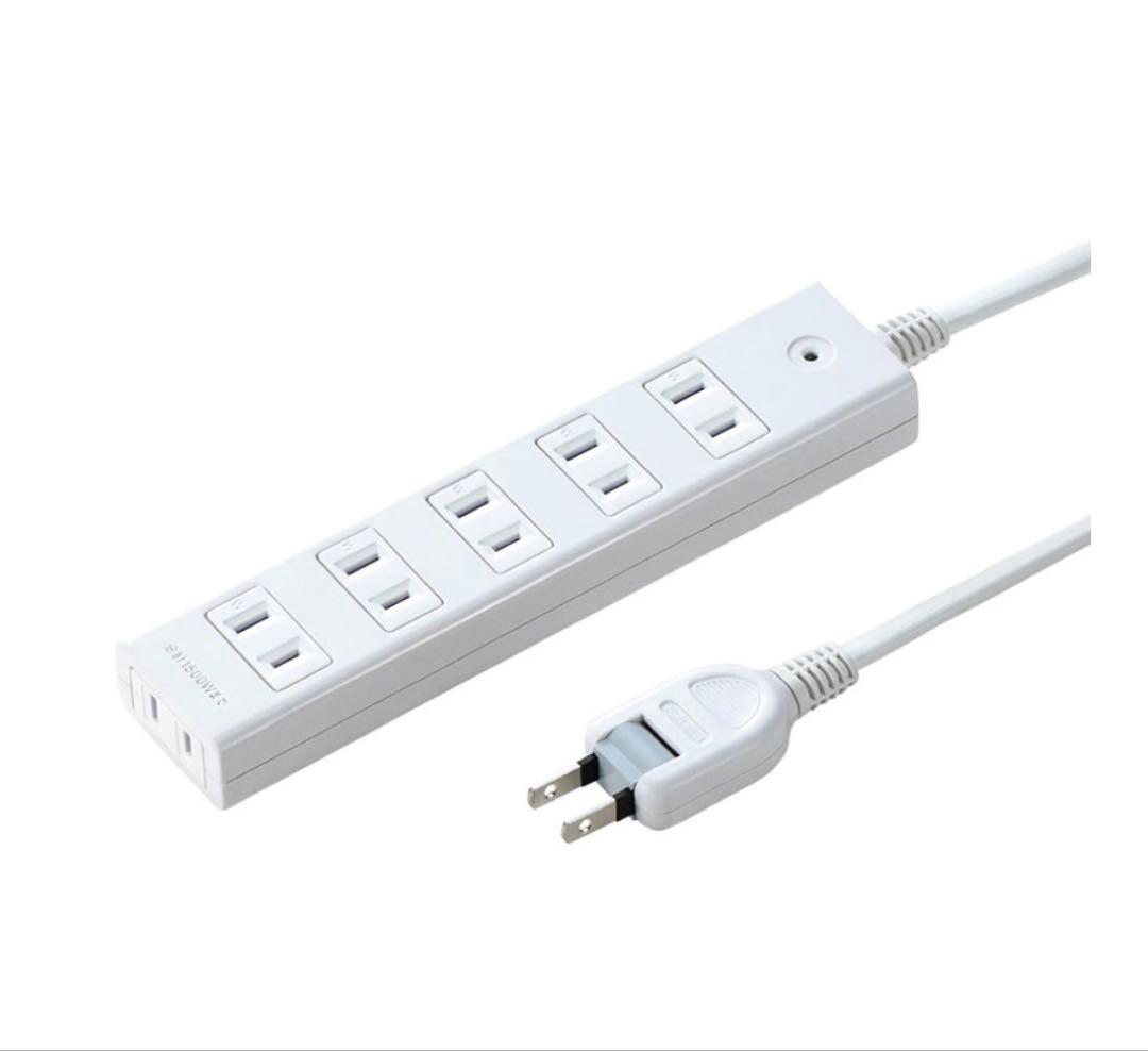 【未開封】雷ガードタップ 2P 6個口 1m 10点セット サンワプライ