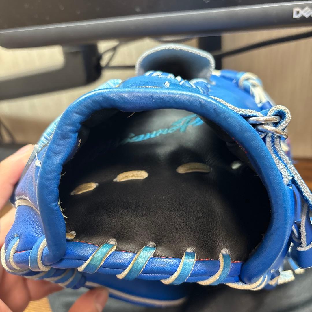 ミズノ 軟式グローブ 青