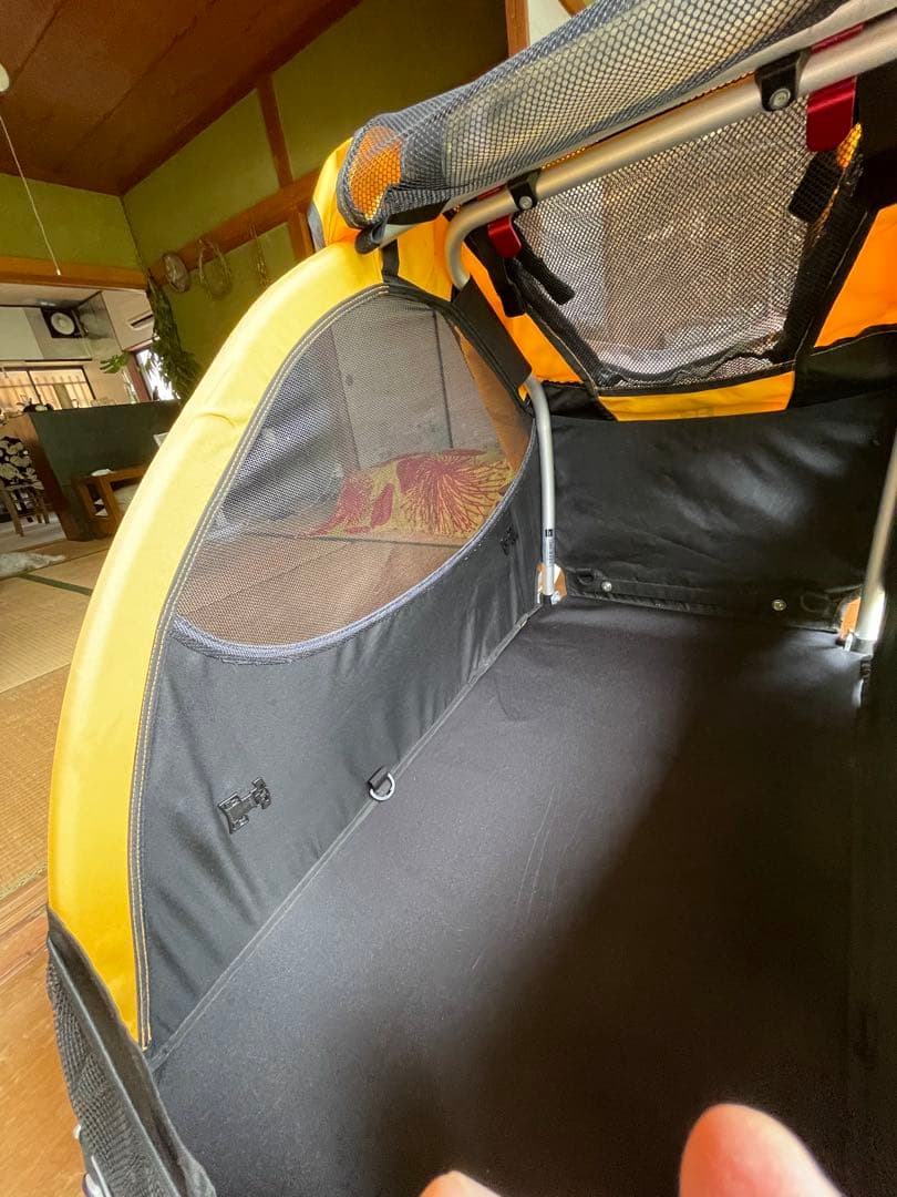 BURLEY ペットカート 自転車　専用　イエロー/ブラック中古美品