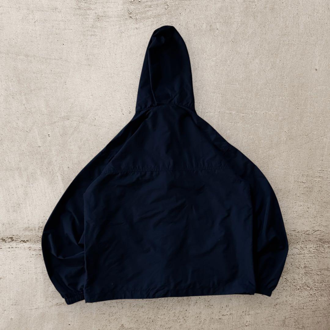 美品90s L.L.Beanエルエルビーンナイロンジャケットドローコード刺繍ロゴ