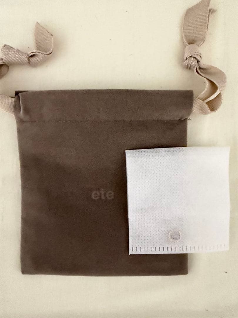 【最終値下げ価格】ete K10フープピアス　片耳用（証明書つき）