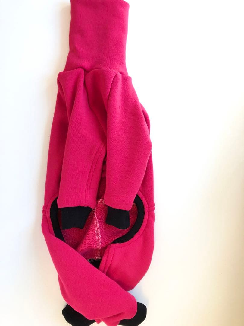 良く伸びるストレスフリーのロンパース　イタグレ服　犬服　ハンドメイド