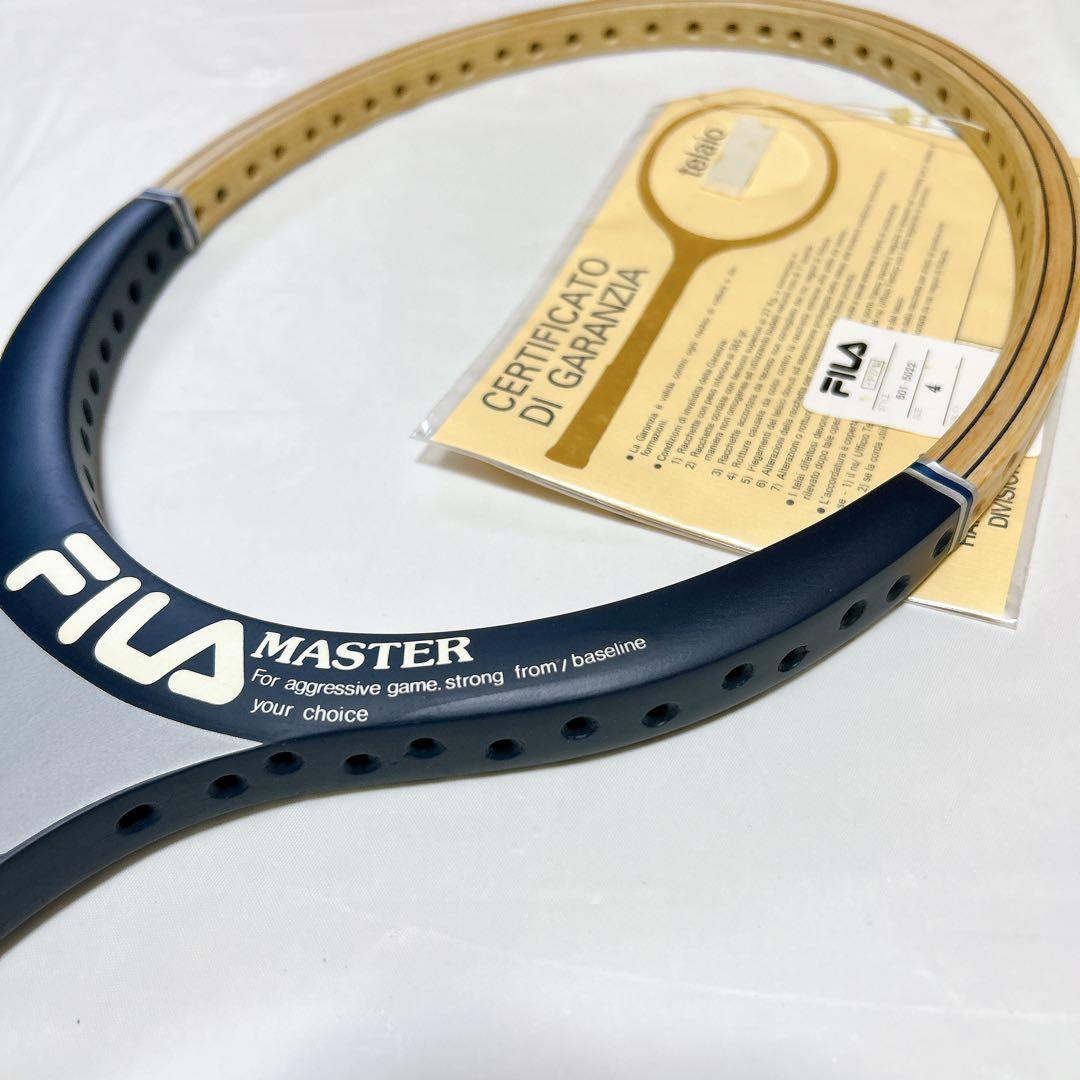 【希少•新品】FILA MASTER テニスラケット 木製 ヴィンテージ