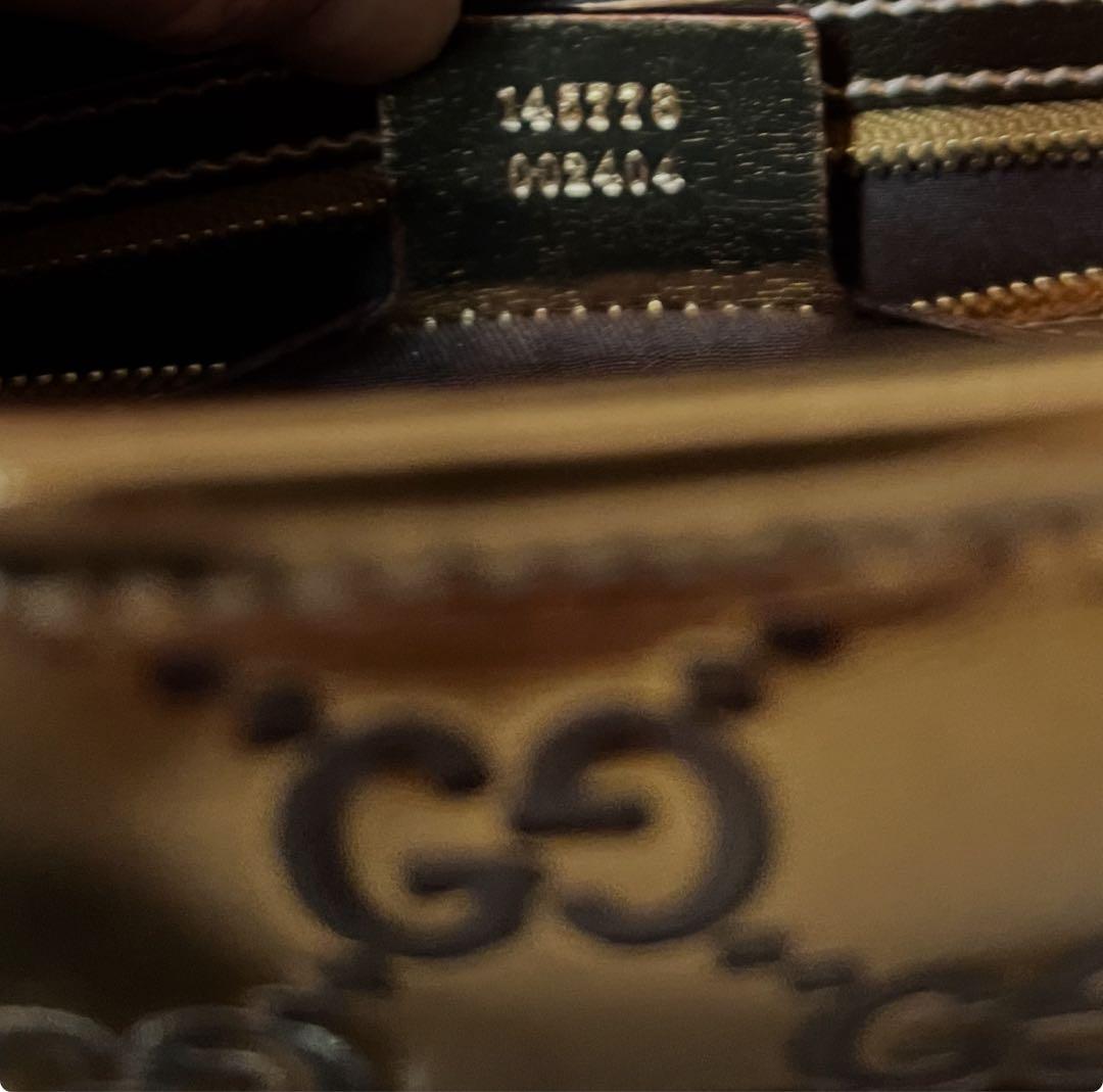 GUCCI ブロンズ ショルダーバッグ