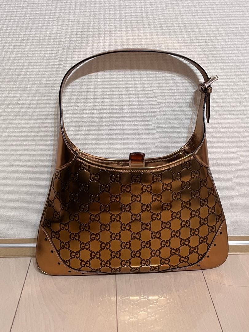 GUCCI ブロンズ ショルダーバッグ