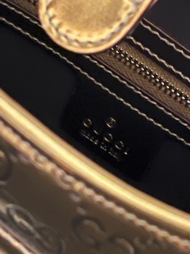 GUCCI ブロンズ ショルダーバッグ