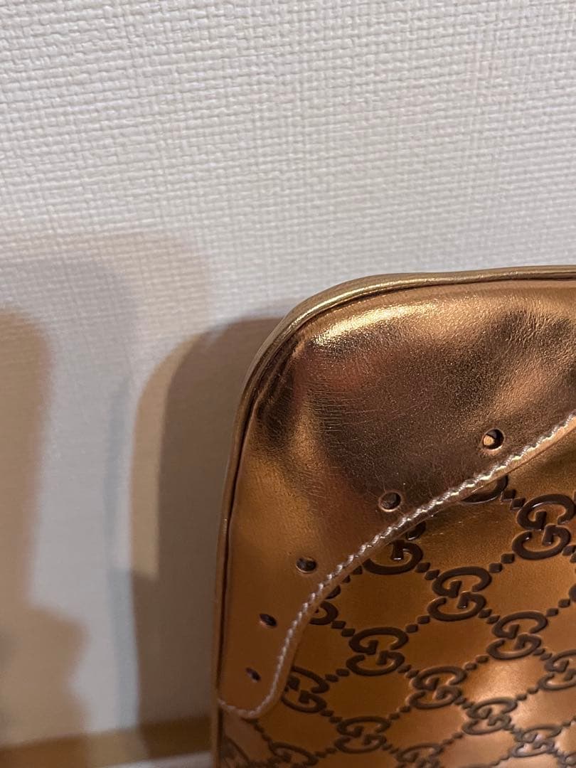 GUCCI ブロンズ ショルダーバッグ