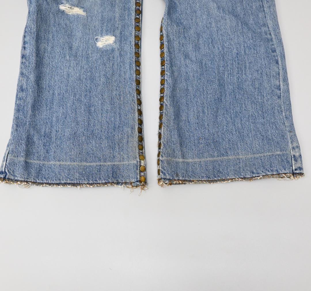 ■ DOLCE&GABBANA スタッズ Y2K 虎刺繍 ジーンズ 48286*