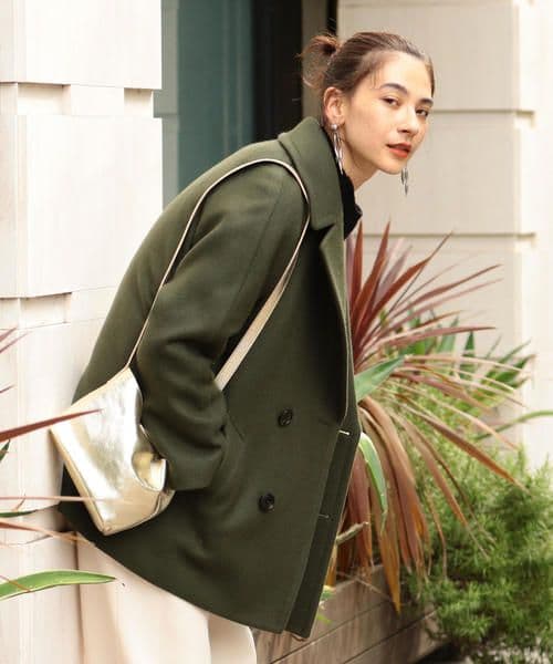 美品　B＆Yユナイテッドアローズ HAMILTON WOOL MIX Pコート