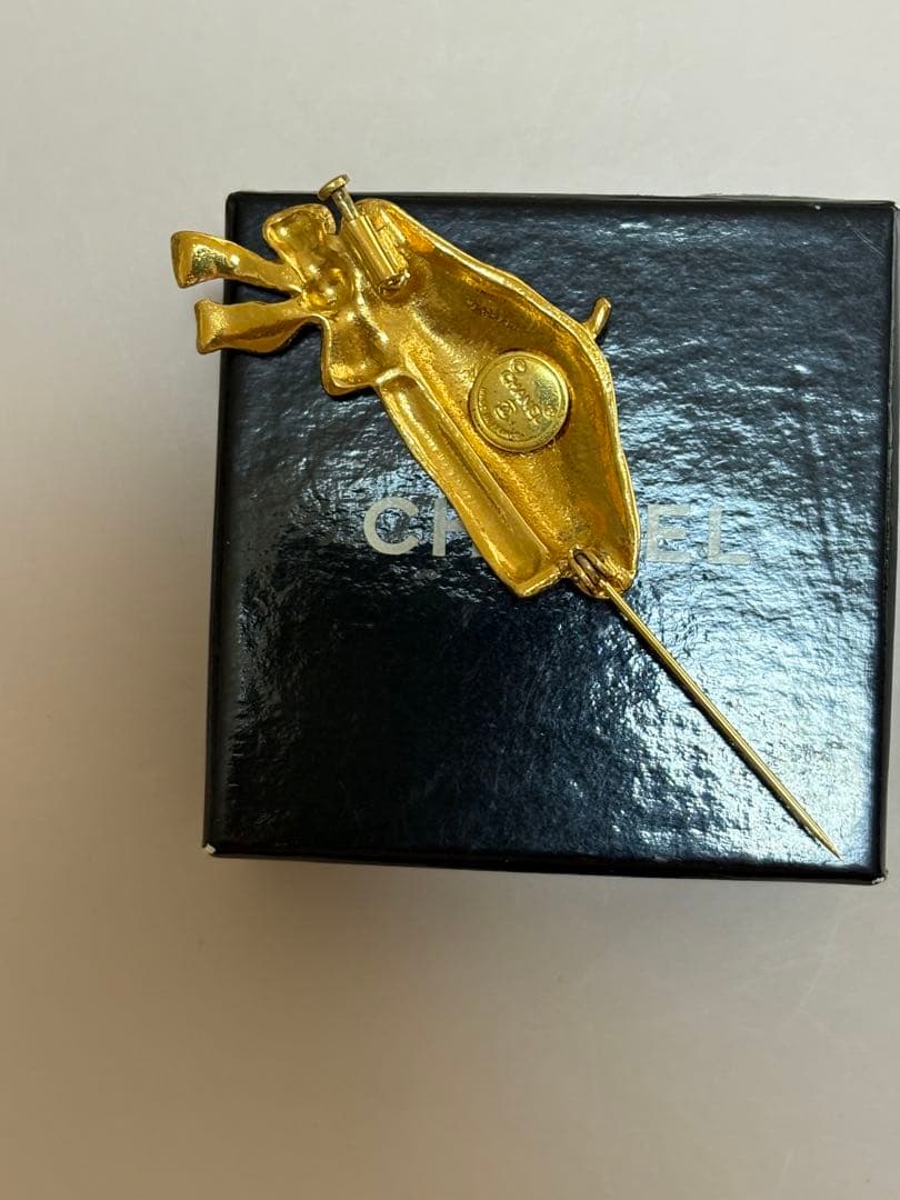 CHANEL ベレー帽　ブローチ　正規品