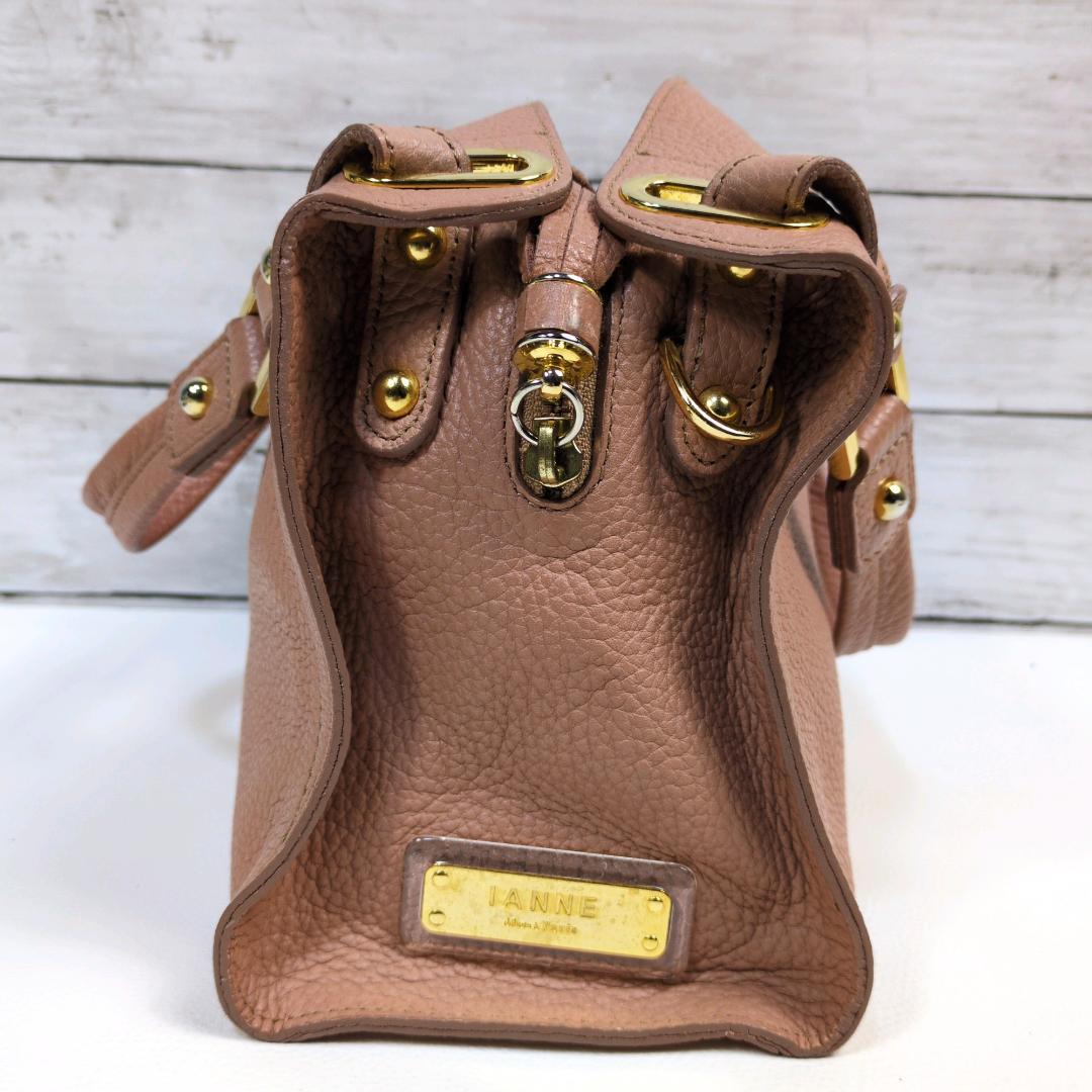 IANNE イアンヌ オリビア ショルダーバッグ ハンドバッグ 2way シボ