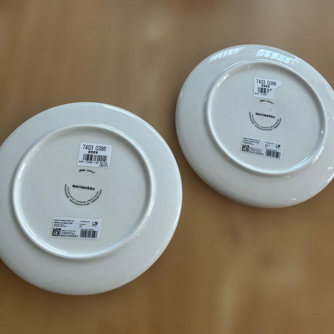 マリメッコ　ウニッコ　プレート　20センチ