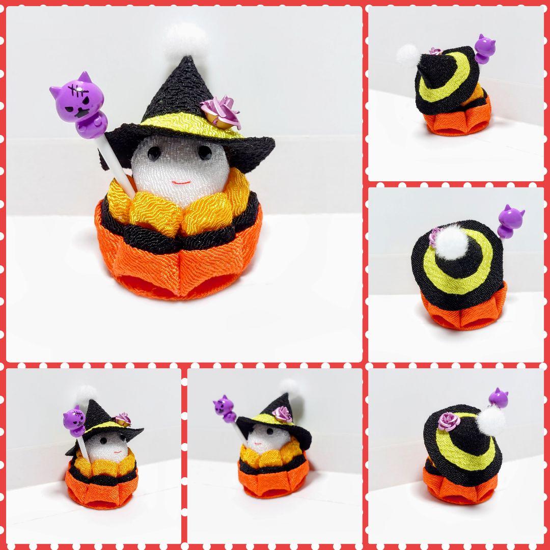 【ハロウィン・おまけ付き】可愛いハロウィン飾り・ディスプレイ付き【つまみ細工】