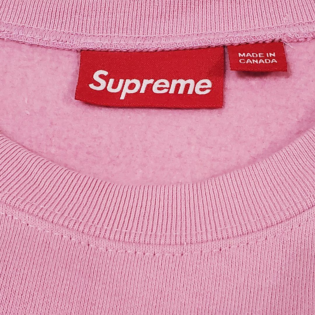 シュプリーム Supreme Small Box Crewneck Pink L