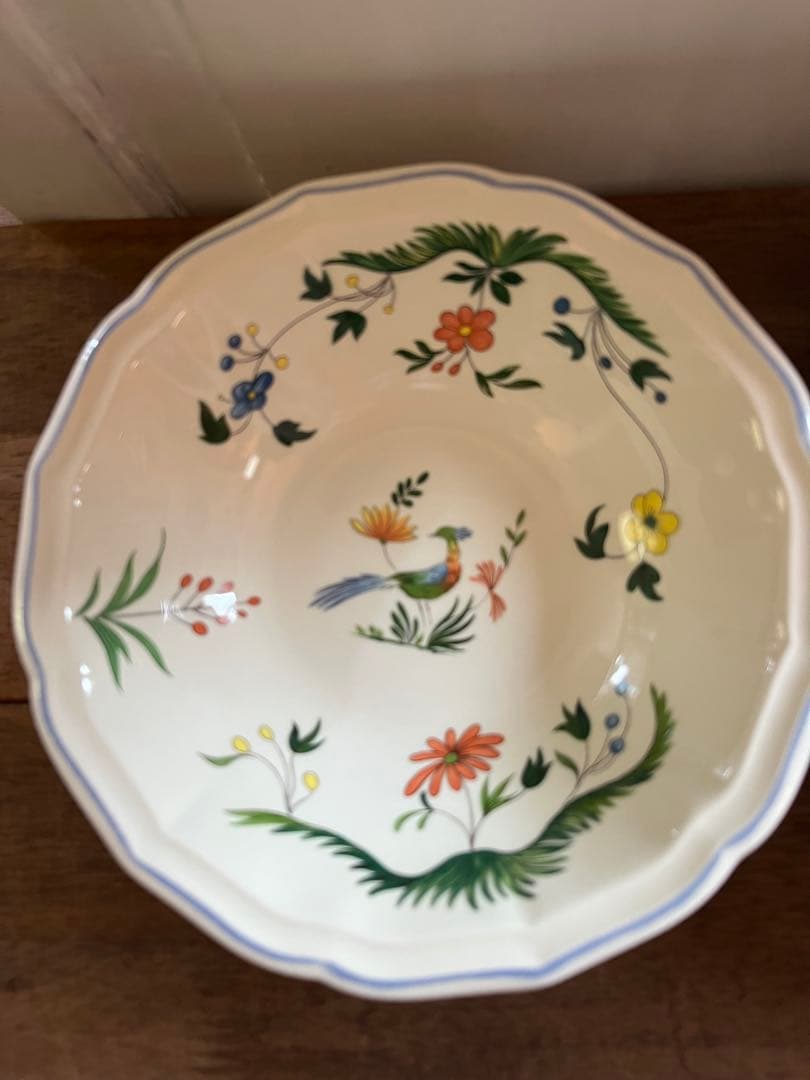 GIEN ジアン オワゾパラディ ボウル 2枚 サラダ スープ 鳥