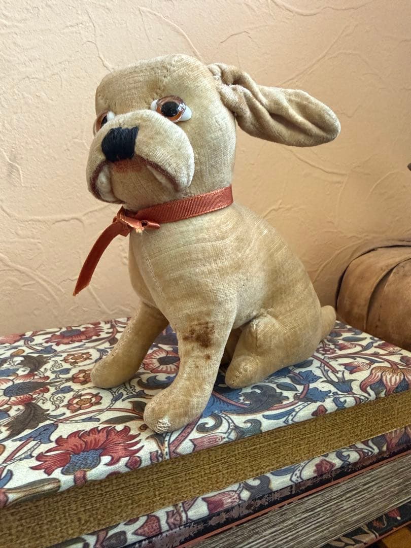 アンティーク　ドッグ　犬　テディベア　フランスアンティーク