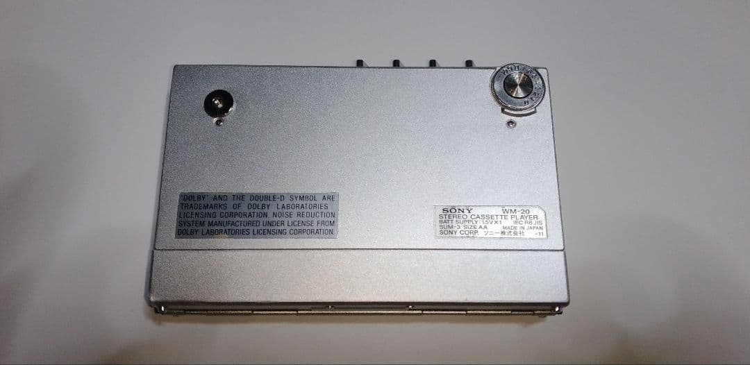 動作　WM-20　カセット　ウォークマン　Walkman　SONY　ソニー