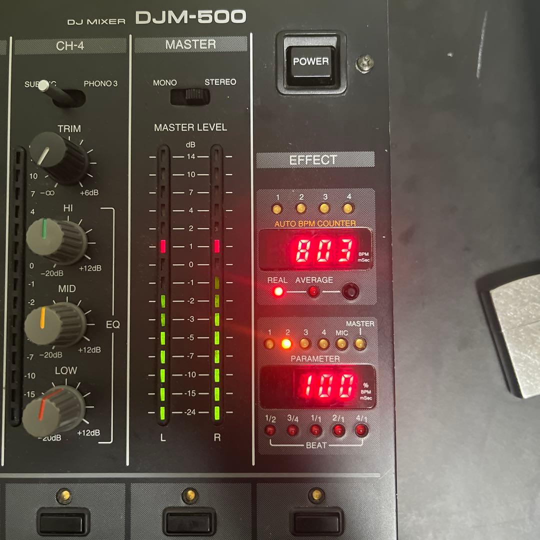 Pioneer パイオニア DJミキサー DJM-500 現状品 音響 4ch