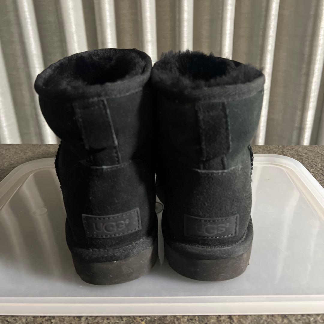 UGG ブラック ムートンブーツ 8 25cm
