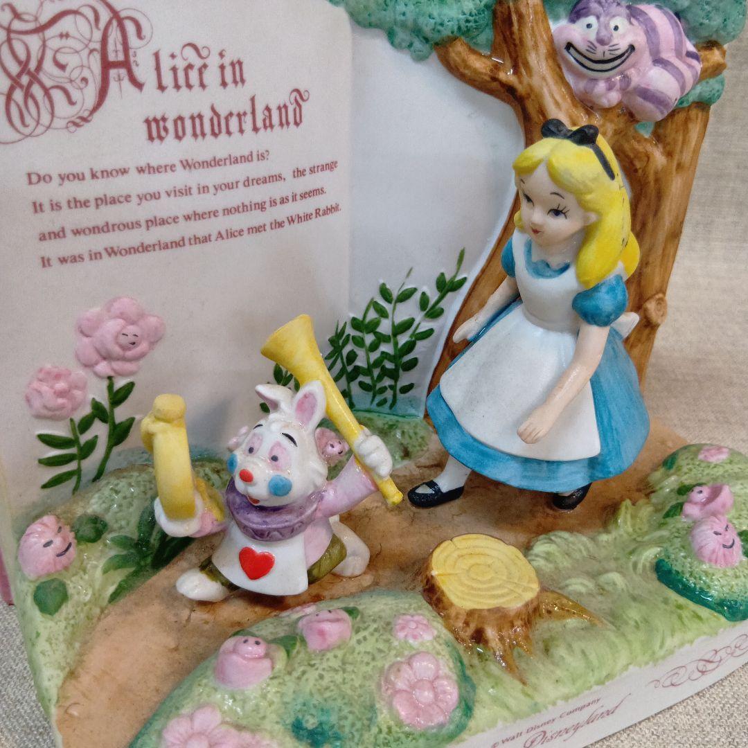 不思議の国のアリス 置物　アンティーク　激レア　当時物　ディズニー