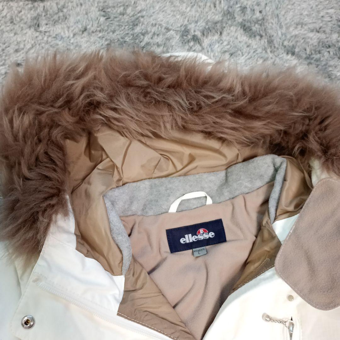 新品　ellesse　エレッセ　上下セット　スキーウェア　L　ムートンファー