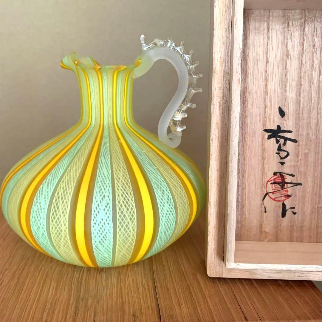 文化勲章受賞作家藤田喬平の手吹ヴェニス　FUJITA kyohei