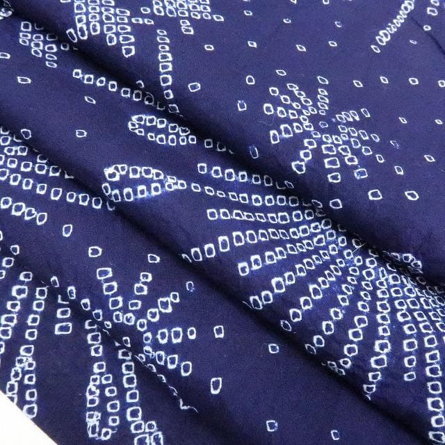 Y3329◆美品 夏着物 やまと誂製 有松鳴海絞り 居敷当て付 花火 高級浴衣