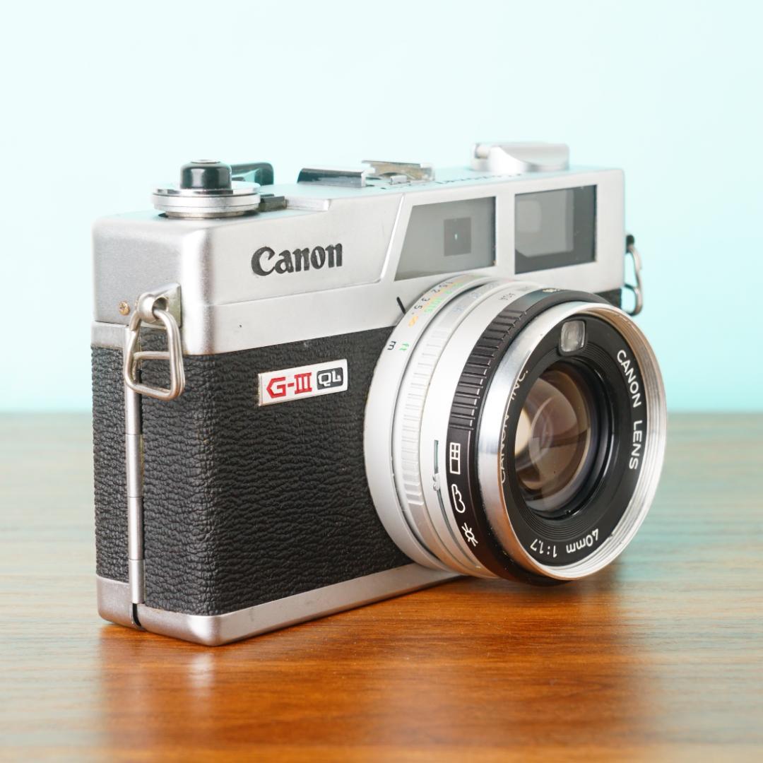 完動品◎Canon ニューキャノネットQL17 G-III フィルムカメラ 67