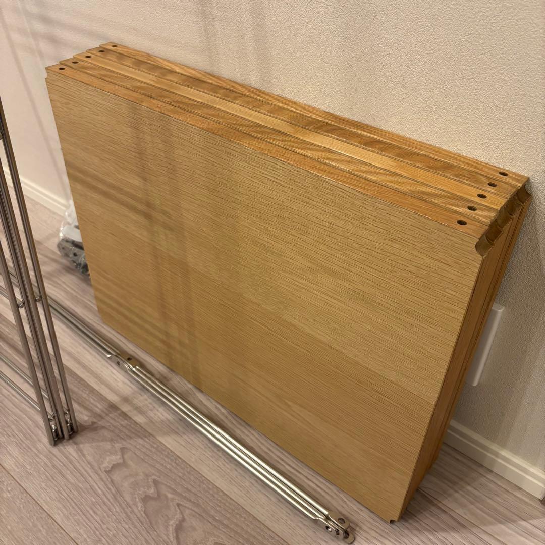 無印良品 ステンレスユニットシェルフ 大 オーク材棚セット 家具 シルバーラック