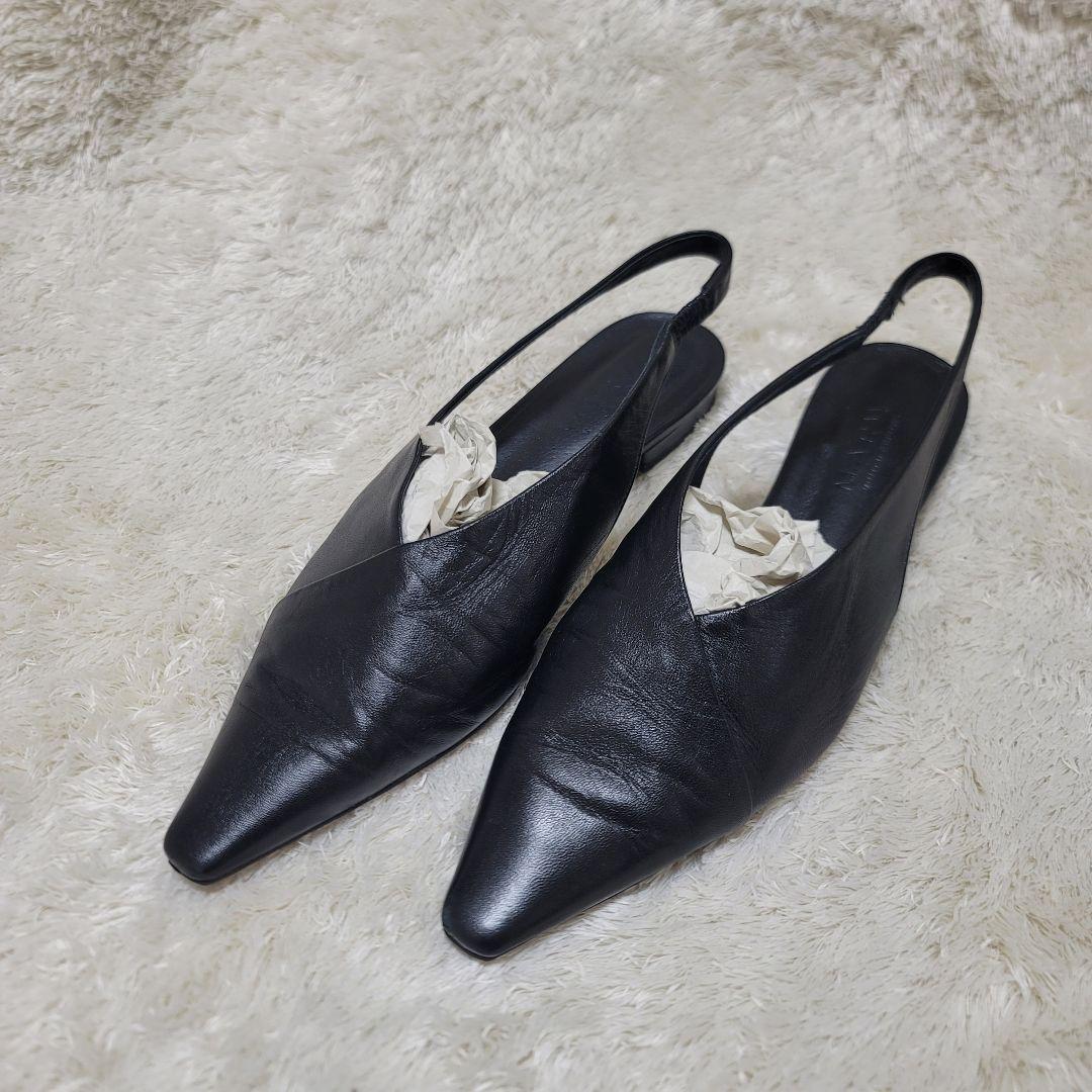 MARW UNITED ARROWS　バックストラップ フラットシューズ