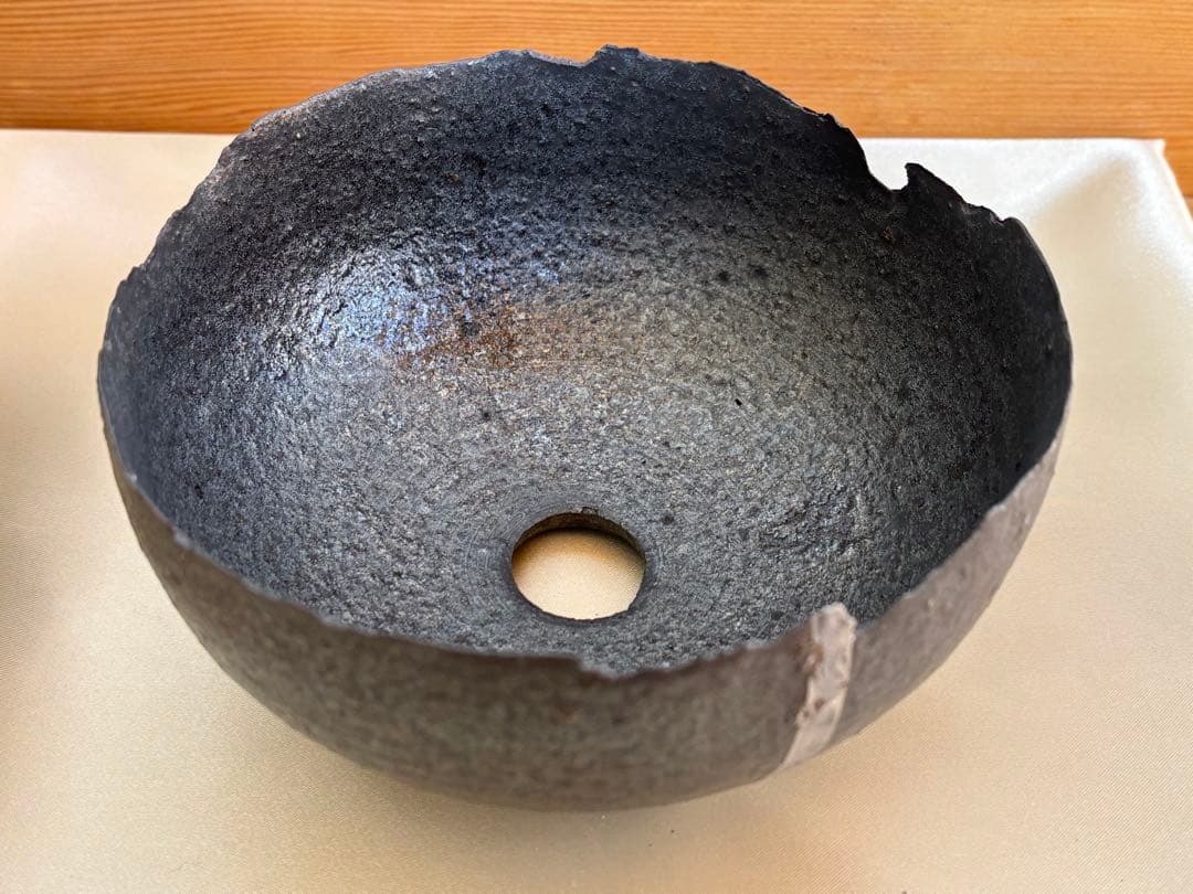 週末限定値下‼︎BOTANIZE GOUJIN新作「黒燻銀彩」浅鉢（新品、M）