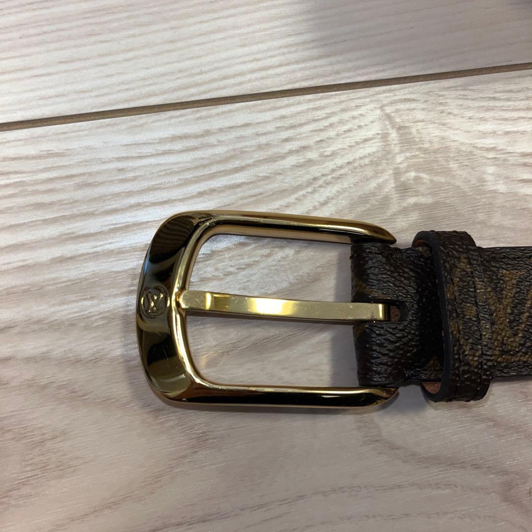 LOUIS VUITTON レザーベルト ブラウン/ブラック